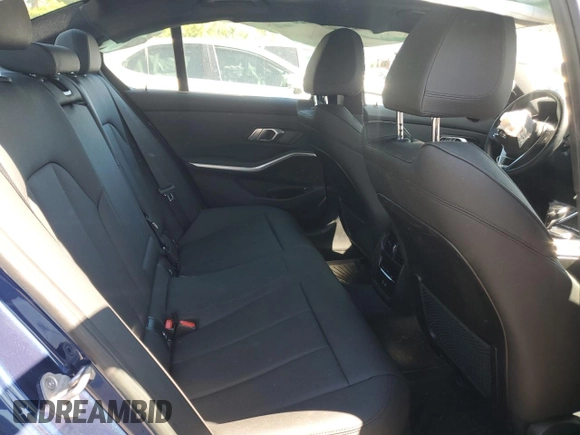 2021 BMW 3 Series 330i with VIN 3MW5R1J07M8B63494, listed as a Copart auction lot 50042565 with 0 mi miles and Salvage Title. Bid and sale history available at carsss.com. Image 10.