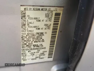 2004 Nissan Quest SE with VIN 5N1BV28U64N332445, listed as a Copart auction lot 70748584 with 232,050 mi miles and Salvage Title. Bid and sale history available at carsss.com. Image 14.