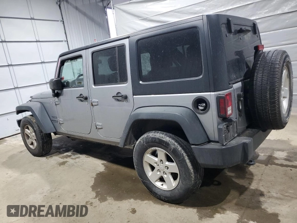 2015 Jeep Wrangler Unlimited Willys Wheeler with VIN 1C4BJWDGXFL503056, listed as a Copart auction lot 47191265 with Not Provided miles and Salvage Title. Bid and sale history available at DreamBid. Image 2.