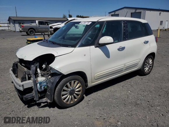 2014 FIAT 500L Easy z VIN ZFBCFABH5EZ019380, wystawiony jako Copart lot #62758775 z przebiegiem 154 298 mil mil oraz Szkoda całkowita • Salvage title. Historia ofert i sprzedaży dostępna na DreamBid. Obrazek 1.