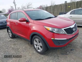 2013 Kia Sportage LX with VIN KNDPBCA2XD7431257, listed as a IAAI auction lot 41930204 with 133,361 mi miles and . Bid and sale history available at carsss.com. Image 1.