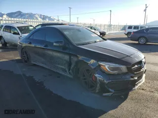 2014 Mercedes-Benz CLA-Class CLA 45 AMG with VIN WDDSJ5CB6EN084423, listed as a Copart auction lot 43084385 with 82,489 mi miles and Salvage Title. Bid and sale history available at carsss.com. Image 4.