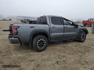 2024 Nissan Frontier PRO-4X with VIN 1N6ED1EK5RN627574, listed as a Copart auction lot 43977725 with 12,019 mi miles and Salvage Title. Bid and sale history available at carsss.com. Image 3.