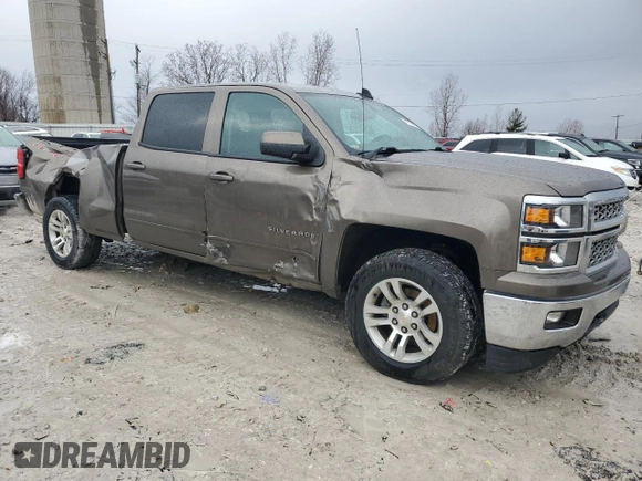 2015 Chevrolet Silverado 1500 LT with VIN 1GCUKREC5FF202602, listed as a Copart auction lot 48587875 with 160,056 mi miles and Clean Title. Bid and sale history available at DreamBid. Image 4.
