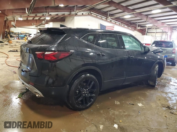 2022 Chevrolet Blazer LT with VIN 3GNKBHRS0NS112777, listed as a Copart auction lot 55030545 with 20,653 mi miles and Salvage title. Bid and sale history available at DreamBid. Image 3.