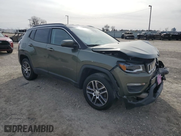 2018 Jeep Compass Altitude with VIN 3C4NJDBBXJT177703, listed as a Copart auction lot 88460305 with 107,983 mi miles and Salvage Title. Bid and sale history available at carsss.com. Image 4.
