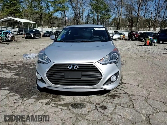 2014 Hyundai Veloster Turbo with VIN KMHTC6AE8EU183757, listed as a Copart auction lot 47384425 with 82,561 mi miles and Salvage Title. Bid and sale history available at carsss.com. Image 14.