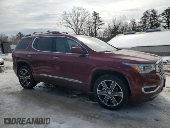 2018 GMC Acadia Denali with VIN 1GKKNXLS5JZ142670, listed as a Copart auction lot 45827935 with 87,660 mi miles and Salvage title. Bid and sale history available at DreamBid. Image 4.