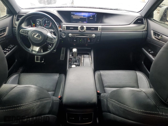 2016 Lexus GS 350 with VIN JTHBZ1BL0GA001227, listed as a Copart auction lot 44695455 with 98,247 mi miles and Salvage Title. Bid and sale history available at carsss.com. Image 8.