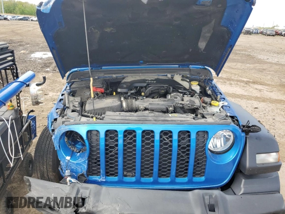 2020 Jeep Gladiator Sport S с VIN 1C6HJTAG5LL153853, выставлен на аукционе Copart как лот 56023925 с пробегом 31 143 миль миль и Списание • Salvage title. История ставок и продаж доступна на DreamBid. Изображение 11.