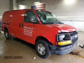 2006 Chevrolet Express Cargo Van with VIN 1GCGG25V561210610, listed as a Copart auction lot 51284105 with 194,595 mi miles and Salvage Title. Bid and sale history available at carsss.com. Image 4.