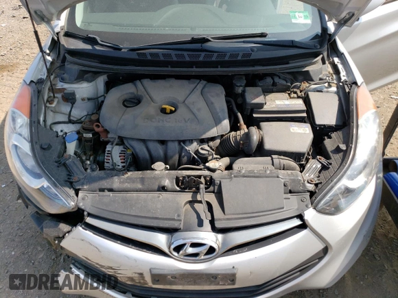 2013 Hyundai Elantra Coupe GS PZEV with VIN KMHDH6AE0DU010559, listed as a Copart auction lot 59208114 with 0 mi miles and Salvage Title. Bid and sale history available at carsss.com. Image 12.