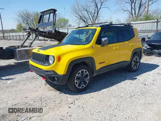 2015 Jeep Renegade Trailhawk with VIN ZACCJBCT0FPB69420, listed as a IAAI auction lot 41982518 with 133,375 mi miles and . Bid and sale history available at DreamBid. Image 2.