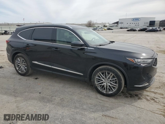 2022 Acura MDX w/Advance Package with VIN 5J8YE1H84NL017363, listed as a Copart auction lot 48327565 with 66,940 mi miles and Salvage Title. Bid and sale history available at carsss.com. Image 4.