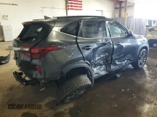 2022 Kia Seltos S with VIN KNDEUCAA6N7271498, listed as a Copart auction lot 55357785 with 40,379 mi miles and Salvage title. Bid and sale history available at DreamBid. Image 3.