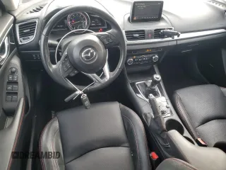 2015 Mazda 3 S Grand Touring with VIN JM1BM1M33F1221067, listed as a Copart auction lot 88398405 with 100,168 mi miles and Salvage Title. Bid and sale history available at DreamBid. Image 8.