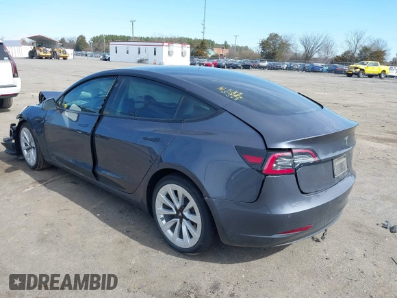 2022 Tesla Model 3 Long Range with VIN 5YJ3E1EB0NF314870, listed as a IAAI auction lot 41762301 with 38,840 mi miles and . Bid and sale history available at DreamBid. Image 3.