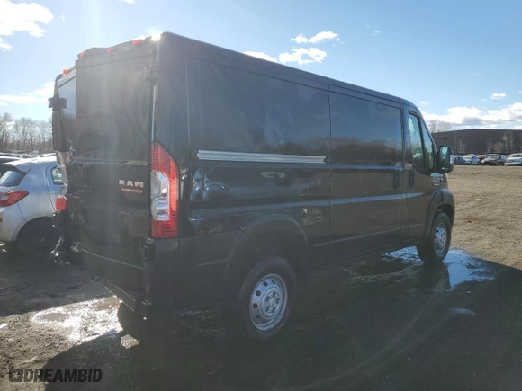 2022 Ram ProMaster Cargo Van with VIN 3C6LRVAG0NE122634, listed as a Copart auction lot 79750754 with 0 mi miles and Salvage Title. Bid and sale history available at carsss.com. Image 3.