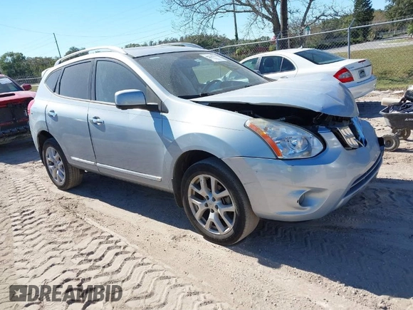 2013 Nissan Rogue S with VIN JN8AS5MT0DW023642, listed as a IAAI auction lot 40728352 with 87,292 mi miles and . Bid and sale history available at DreamBid. Image 1.