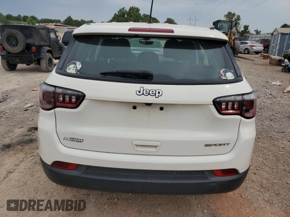 2018 Jeep Compass Sport z VIN 3C4NJCAB3JT123431, wystawiony jako Copart lot #63045144 z przebiegiem 118 849 mil mil oraz Szkoda całkowita • Salvage title. Historia ofert i sprzedaży dostępna na DreamBid. Obrazek 6.