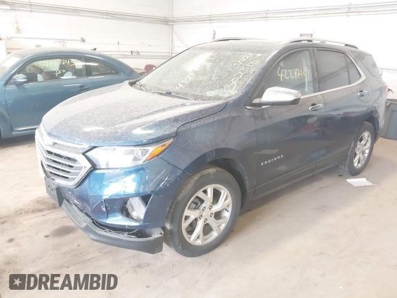 2019 Chevrolet Equinox Premier z VIN 2GNAXXEV9K6265112, wystawiony jako IAAI lot #42277109 z przebiegiem 64 261 mil mil oraz . Historia ofert i sprzedaży dostępna na DreamBid. Obrazek 2.