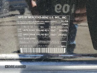 2010 Mercedes-Benz GL-Class GL 550 with VIN 4JGBF8GE1AA561709, listed as a Copart auction lot 65414554 with 156,777 mi miles and Salvage Title. Bid and sale history available at carsss.com. Image 13.