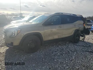 2022 GMC Terrain AT4 with VIN 3GKALYEV3NL262947, listed as a Copart auction lot 87376234 with 29,833 mi miles and Salvage Title. Bid and sale history available at DreamBid. Image 1.