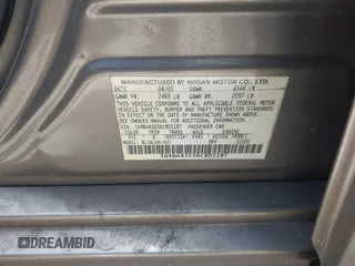 2006 Nissan Maxima SE with VIN 1N4BA41E56C805187, listed as a IAAI auction lot 42410242 with Not provided miles and . Bid and sale history available at DreamBid. Image 12.