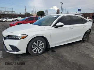 2022 Honda Civic Sedan LX with VIN 2HGFE2F2XNH522977, listed as a Copart auction lot 42727175 with 51,485 mi miles and Salvage Title. Bid and sale history available at carsss.com. Image 1.