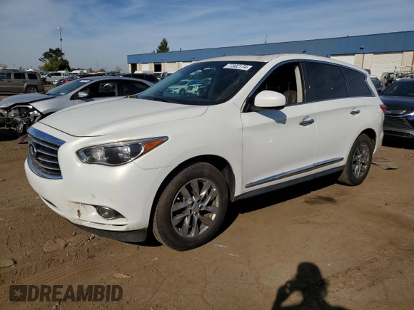 2013 Infiniti JX35 with VIN 5N1AL0MM2DC304486, listed as a Copart auction lot 77302174 with 224,617 mi miles and Clean Title. Bid and sale history available at carsss.com. Image 1.