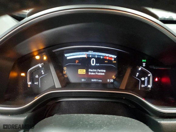 2017 Honda CR-V EX-L with VIN 5J6RW2H80HL051921, listed as a Copart auction lot 49976095 with 69,511 mi miles and Non Repairable. Bid and sale history available at carsss.com. Image 9.