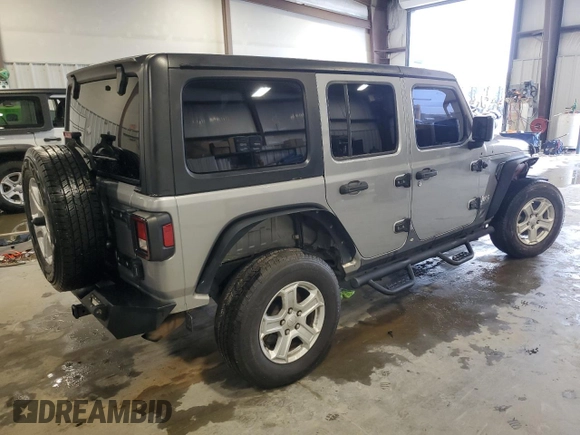 2020 Jeep Wrangler Unlimited Sport S z VIN 1C4HJXDN7LW129496, wystawiony jako Copart lot #51569875 z przebiegiem 124 159 mil mil oraz Szkoda całkowita • Salvage title. Historia ofert i sprzedaży dostępna na DreamBid. Obrazek 3.