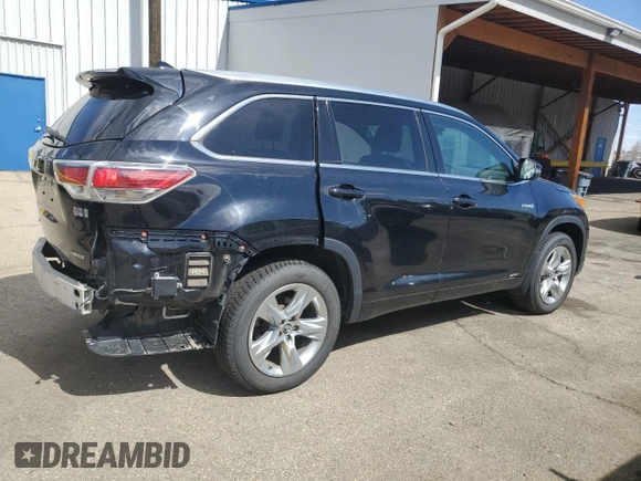2016 Toyota Highlander Hybrid Limited with VIN 5TDDCRFH4GS019183, listed as a Copart auction lot 49718465 with 136,879 mi miles and Salvage Title. Bid and sale history available at carsss.com. Image 3.