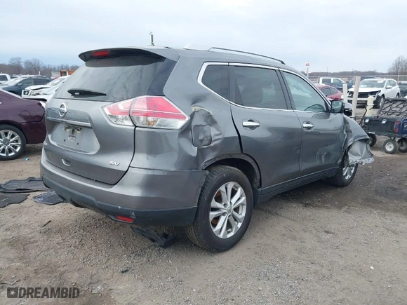 2015 Nissan Rogue SV with VIN KNMAT2MT0FP519660, listed as a IAAI auction lot 41661294 with 199,598 mi miles. Bid and sale history available at carsss.com. Image 4.