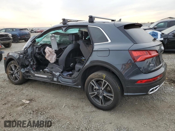 2020 Audi Q5 Premium Plus with VIN WA1E2AFY6L2045210, listed as a Copart auction lot 84829564 with Not provided miles and Non repairable. Bid and sale history available at DreamBid. Image 2.