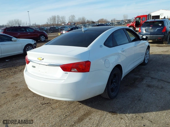 2016 Chevrolet Impala LS with VIN 2G11X5SAXG9196931, listed as a IAAI auction lot 41486662 with 171,225 mi miles. Bid and sale history available at carsss.com. Image 4.