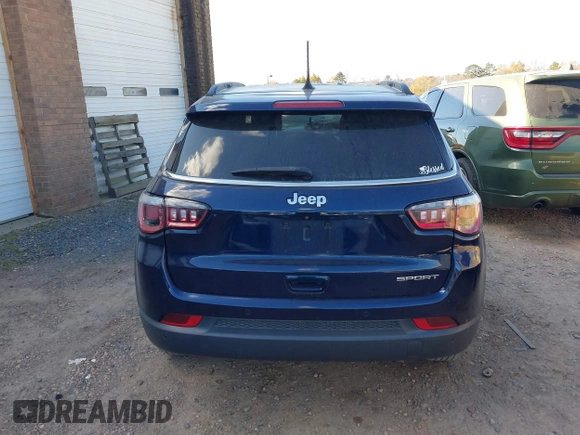 2020 Jeep Compass Sport z VIN 3C4NJCAB1LT169603, wystawiony jako IAAI lot #40993649 z przebiegiem 99 196 mil mil oraz . Historia ofert i sprzedaży dostępna na DreamBid. Obrazek 16.