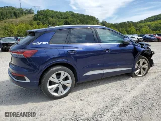 2023 Audi Q4 e-tron Premium Plus with VIN WA1L2BFZ7PP039012, listed as a Copart auction lot 70632114 with 8,129 mi miles and Salvage Title. Bid and sale history available at carsss.com. Image 3.