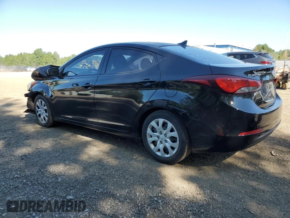 2015 Hyundai Elantra SE with VIN 5NPDH4AE4FH598813, listed as a Copart auction lot 65006625 with 161,770 mi miles and Salvage title. Bid and sale history available at DreamBid. Image 2.