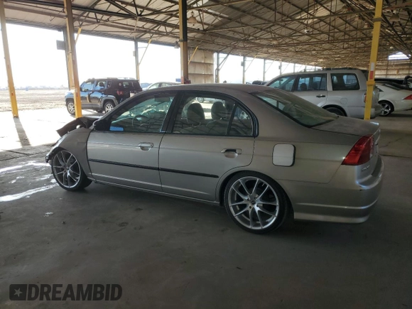 2004 Honda Civic LX with VIN 2HGES15534H534008, listed as a Copart auction lot 45570955 with 209,480 mi miles and Salvage Title. Bid and sale history available at DreamBid. Image 2.