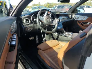 2019 Mercedes-Benz C 43 AMG with VIN WDDWK6EB3KF799425, listed as a Copart auction lot 77423024 with 15,130 mi miles and Non repairable. Bid and sale history available at DreamBid. Image 8.