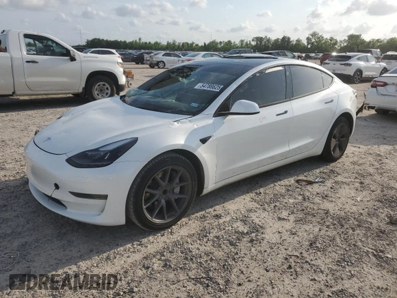 2023 Tesla Model 3 с VIN 5YJ3E1EA2PF543478, выставлен на аукционе Copart как лот 54788625 с пробегом 54 007 миль миль и Списание • Salvage title. История ставок и продаж доступна на DreamBid. Изображение 1.