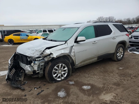 2019 Chevrolet Traverse LT Cloth with VIN 1GNEVGKW3KJ310780, listed as a Copart auction lot 47081205 with 96,989 mi miles and Clean Title. Bid and sale history available at carsss.com. Image 1.