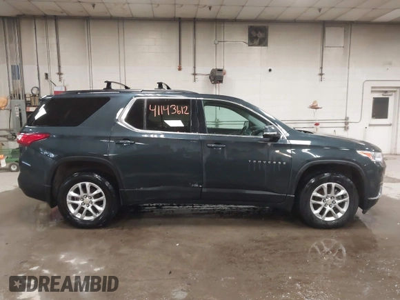2020 Chevrolet Traverse LT with VIN 1GNEVHKW5LJ203804, listed as a IAAI auction lot 41143612 with 93,947 mi miles and . Bid and sale history available at DreamBid. Image 13.