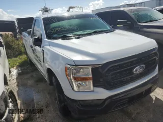 2021 Ford F-150 XL with VIN 1FTMF1CP0MKE69078, listed as a Copart auction lot 74470634 with Not provided miles and Non repairable. Bid and sale history available at DreamBid. Image 4.