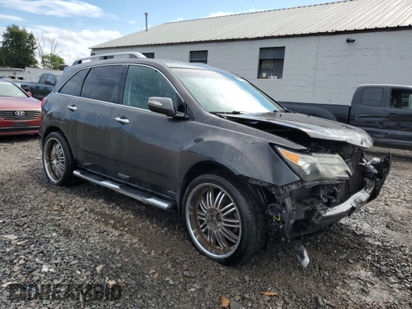 2012 Acura MDX Advance with VIN 2HNYD2H61CH545761, listed as a Copart auction lot 73610364 with Not provided miles and Salvage title. Bid and sale history available at DreamBid. Image 4.