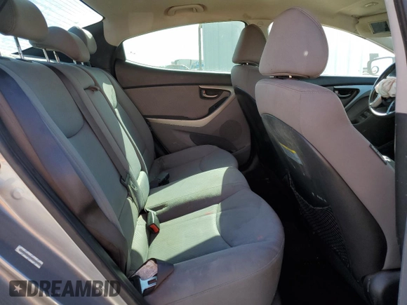 2013 Hyundai Elantra GLS with VIN KMHDH4AE8DU964979, listed as a Copart auction lot 53280055 with 175,977 mi miles and Salvage title. Bid and sale history available at DreamBid. Image 10.