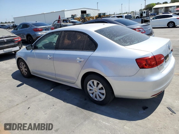 2011 Volkswagen Jetta Sedan S with VIN 3VW1K7AJ1BM044973, listed as a Copart auction lot 62353444 with 0 mi miles and Salvage Title. Bid and sale history available at carsss.com. Image 2.