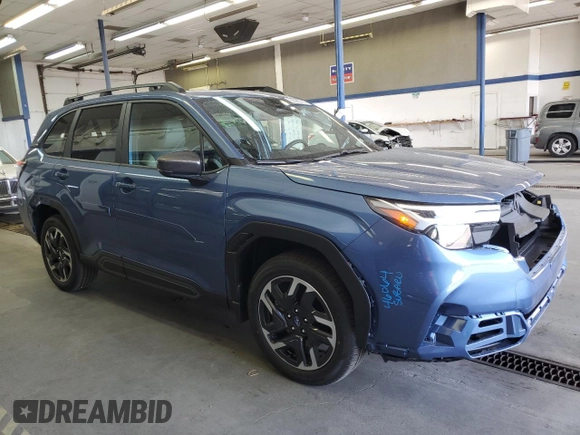 2025 Subaru Forester Limited с VIN JF2SLDRC5SH565483, выставлен на аукционе Copart как лот 58262755 с пробегом 127 миль миль и Списание • Salvage title. История ставок и продаж доступна на DreamBid. Изображение 4.