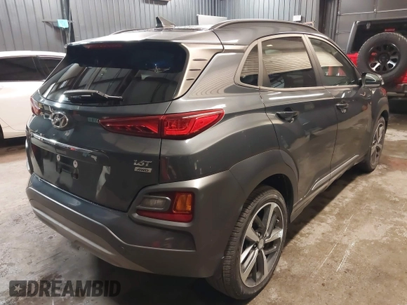 2019 Hyundai Kona Ultimate with VIN KM8K5CA57KU325421, listed as a IAAI auction lot 41369897 with 30,733 mi miles. Bid and sale history available at carsss.com. Image 4.